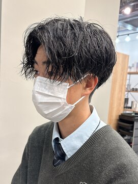 エルマーク(L-MARK) センターパート波巻きパーマスパイラルパーマツイストスパイラル