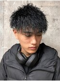 束感ツイスパショート　フェードカット　ピンパーマ
