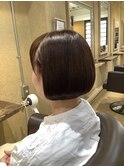 耳かけワンレンボブ