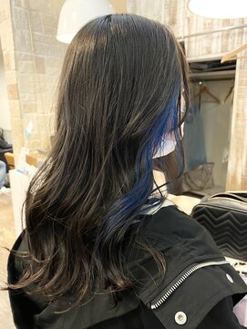 ジップ(ZIP) インナーカラー/ブルー