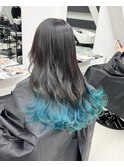 【ALIVE吉祥寺】ターコイズブルーグラデーションカラー
