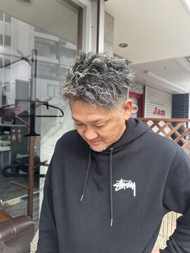 ウエスト(WEST) パーマ×ホワイトメッシュ