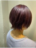 大人可愛い20代30代40代小顔マッシュショートボブウルフカット◎