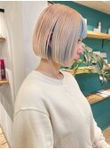 【堀惠】ハイトーンボブインナーカラーイヤリングカラー吉祥寺