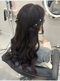 ねじりハーフツイン/心斎橋ヘアセット