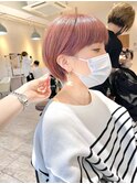 【大人ショートヘア】ハイトーンショート丸み20代30代40代