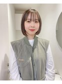 ボブ/ショート/ブリーチ/髪質改善/インナーカラー._.