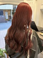 ラレイ ハラジュク(Lalei harajuku)&nbsp;【白石】韓国アイドル風チェリーレッド/ブリーチなしカラー