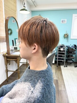 ブレス ヘアアンドスパ 湘南台(bless hair spa) センターパートメンズマッシュ