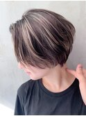 似合わせカットフェザーショート刈り上げボブ_ba237243