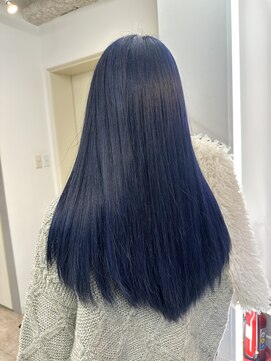 シェノン(Chainon.) ブルーラベンダー　ブリーチカラー　ブルーグレージュ　博多