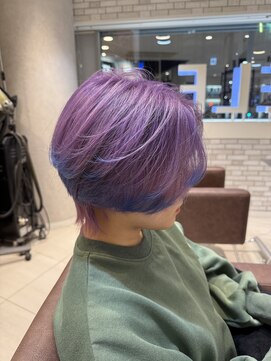 ゼルレーヴ(ZELE reve) パープル×裾ブルーカラー