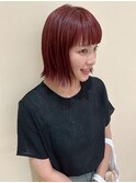 大人可愛いショートウルフスカーレット×レイヤーミディアム