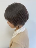 ナチュラルボブ前髪あり☆20代30代40代50代ショートボブ