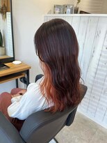 ワク 藤沢店(waku) オレンジ インナー ブリーチ