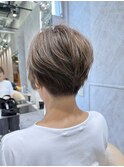 ♪暗めカラー/ショートボブ/マロンベージュ/くすみベージュ/8