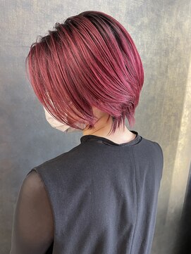 Lyuca 縮毛矯正×ブリーチ×髪質改善【1月5日NEW OPEN(予定)】 ショート/ピンクレッド/ブリーチ