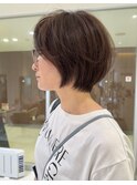 ゆとりショート×アッシュブラウン　style by 田爪