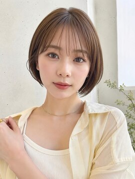 ノア 三宮店(NOA) 【NOA】透明感ベージュ丸みショートボブ似合わせ小顔カット