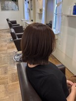 エクファ ヘア シェリル 草津 南草津店(ex-fa hair cherir)&nbsp;ミルクティーブロンド/ダークブルー/デジタルパーマ/南草津