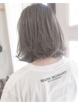 ヘアーアンドアトリエ マール(Hair&Atelier Marl) 【Marl外国人風カラー】ホワイトベージュの外ハネボブ