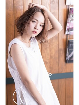 オリーブフォーヘアー(olive For hair) 切りっぱなし×ナチュラルボブ×無造作【olive for hair】