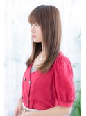 ぱっつんバング☆大人かわいい重軽ストレート
