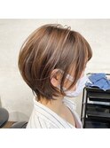 簡単スタイリング♪自然な丸みショート☆