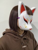 コマ(coma)&nbsp;【coma中野】丸みショートボブ_ココアブラウンフリンジウェーブ