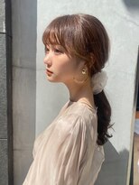 くびれヘア☆おくれ毛☆メルティカラー