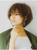 ブルージュ小顔モードボブアシメショート