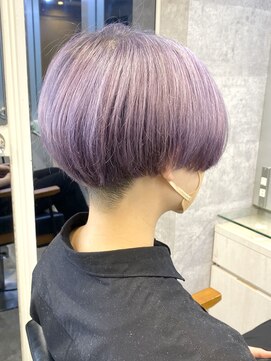 キャラ シャローネ 池袋(Chara Chalone) 韓国ショートマッシュボブ　ラベンダーカラー【池袋/マッシュ】