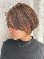 ピボット 北千住(PIVOT) 大人可愛い20代30代40代前下がりショートボブ丸みショート