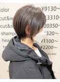 【morio】札幌ショート 大人かわいい透け感ショート