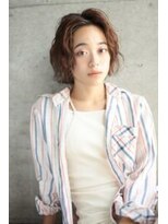 アンド(AND)&nbsp;ボブパーマ　前髪なし　テラコッタ　代官山　中目黒　恵比寿