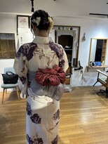 リノ 吉祥寺(Lino kichijoji)&nbsp;【Lino  kichijoji本間】おしゃれニュアンス帯×シニヨンヘア