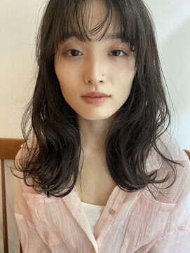 ガーランド (Garland) 大人かわいいくびレイヤー/小顔シースルー前髪/ピンクベージュ