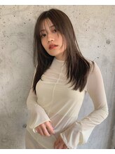 クラフト ヘア デザイン(CRAFT HAIR DESIGN)&nbsp;フェイスレイヤー ストレートミディ/ ラベンダーベージュ