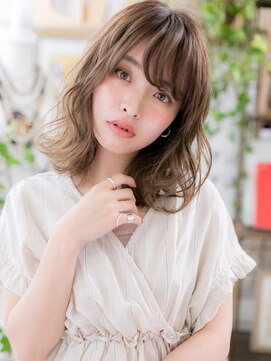 カバーヘア ブリス 北浦和(COVER HAIR bliss) 斜めバング大人ハイライト外国人風ウェーブc5北浦和20代30代40代