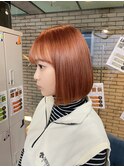#黒髪#ボブルフ#ネビージュ#小顔#ワンレン