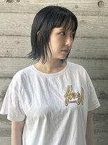 バース(BIRTH)&nbsp;天神【BIRTH】切りっぱなしボブ×オン眉ぱっつん前髪