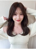 ☆小顔前髪ワンカールレイヤーメルティーカラー
