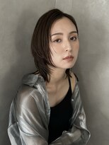 ハルキ ミナト ジャパン オオサカ(HARUKI MINATO japan OSAKA)&nbsp;30代40代50代小顔似合わせカットくびレイヤーエモージュ大人可愛