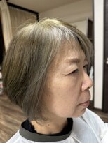美容室クロシュ&nbsp;ブロックハイライト　ボブ