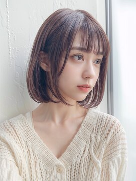 スケール(SCALE) 透け感ショコラブラウン×上品王道ボブ【髪質改善 大阪】3