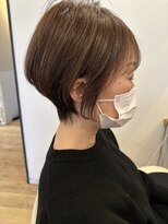 クマ(kuma.)&nbsp;大人可愛い20代30代40代前下がりショートボブ丸みショート◎