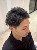 スパイキーショート x ツイストパーマ/20代30代40代