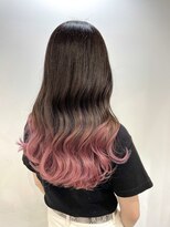 サクラ オモテサンドウ(SAKURA) ピンクグラデーションカラー デザインカラー 表参道