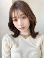 エインアンリー 明治神宮前(AIN.ANLY.) シースルーぱっつん前髪シャギーレイヤーロング韓国ヘア