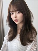 《NYLON.》オリーブベージュ×レイヤーカット